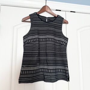 Banana Republic Geometric Sleeveless Blouse